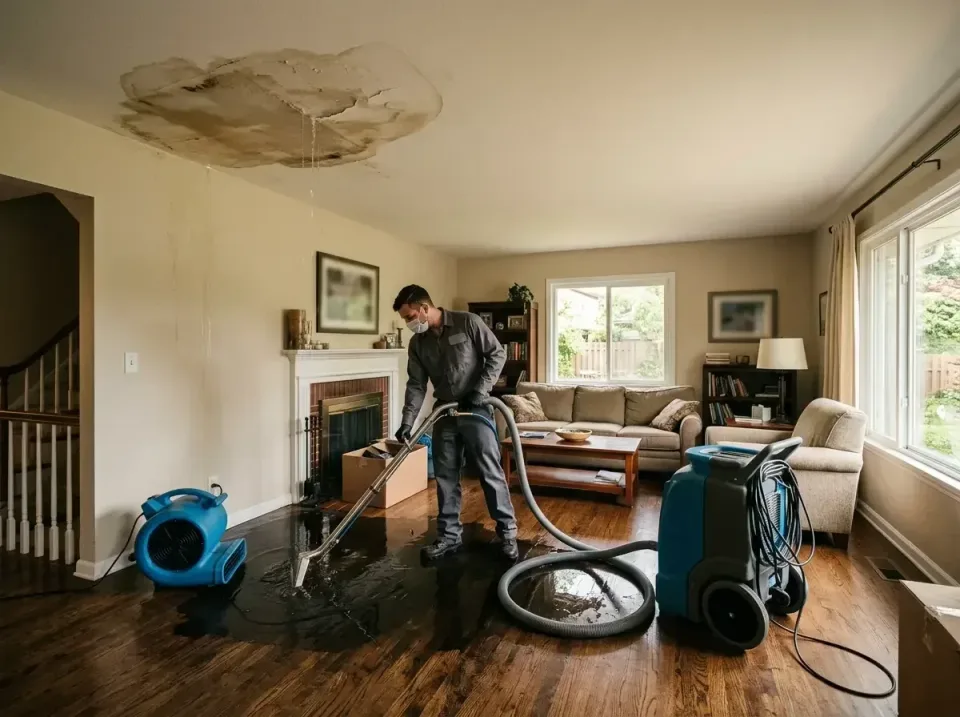 attic-pipe-burst-ceiling-drip-008 — frequently asked questions, Water Damage Restoration & Carpet Care in Cedar Grove, WI